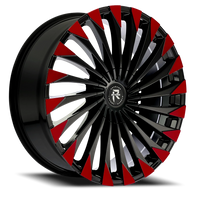 Revenge Luxury RL-106 20x8.5" 5x108mm 74.1mm CB +35mm Black Red Face