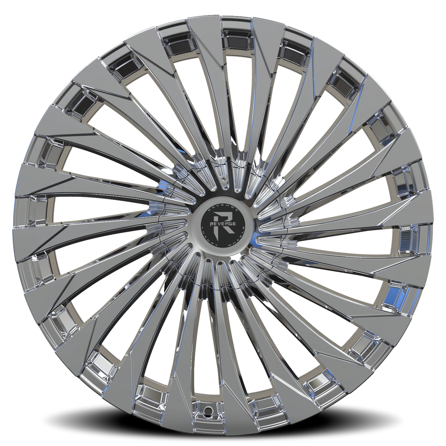 Revenge Luxury RL-106 22x8.5" 5x108mm 74.1mm CB +35mm Chrome