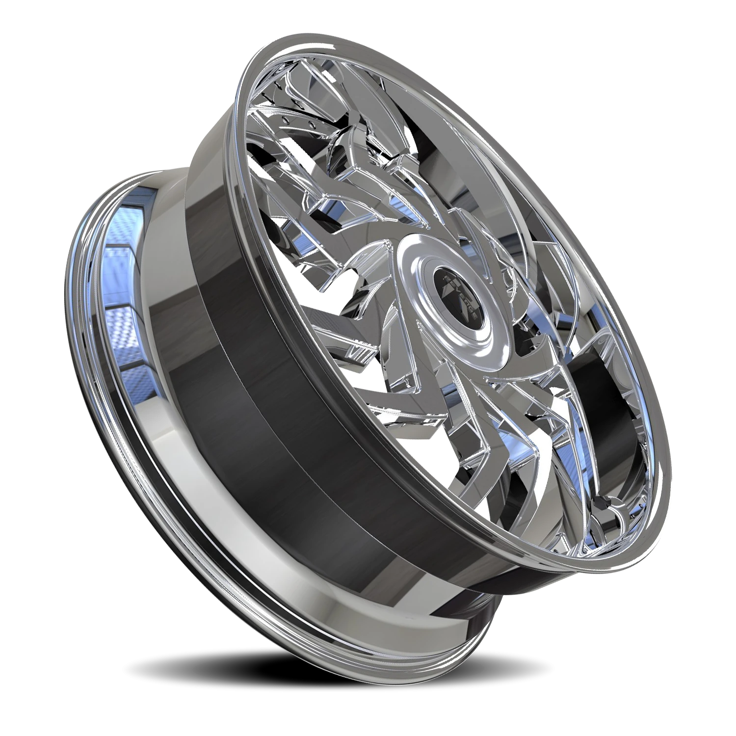 Revenge Luxury RL107-Big Floater Cap Special Edition 28x9.5" 6x135mm 87.1mm CB +25mm Chrome