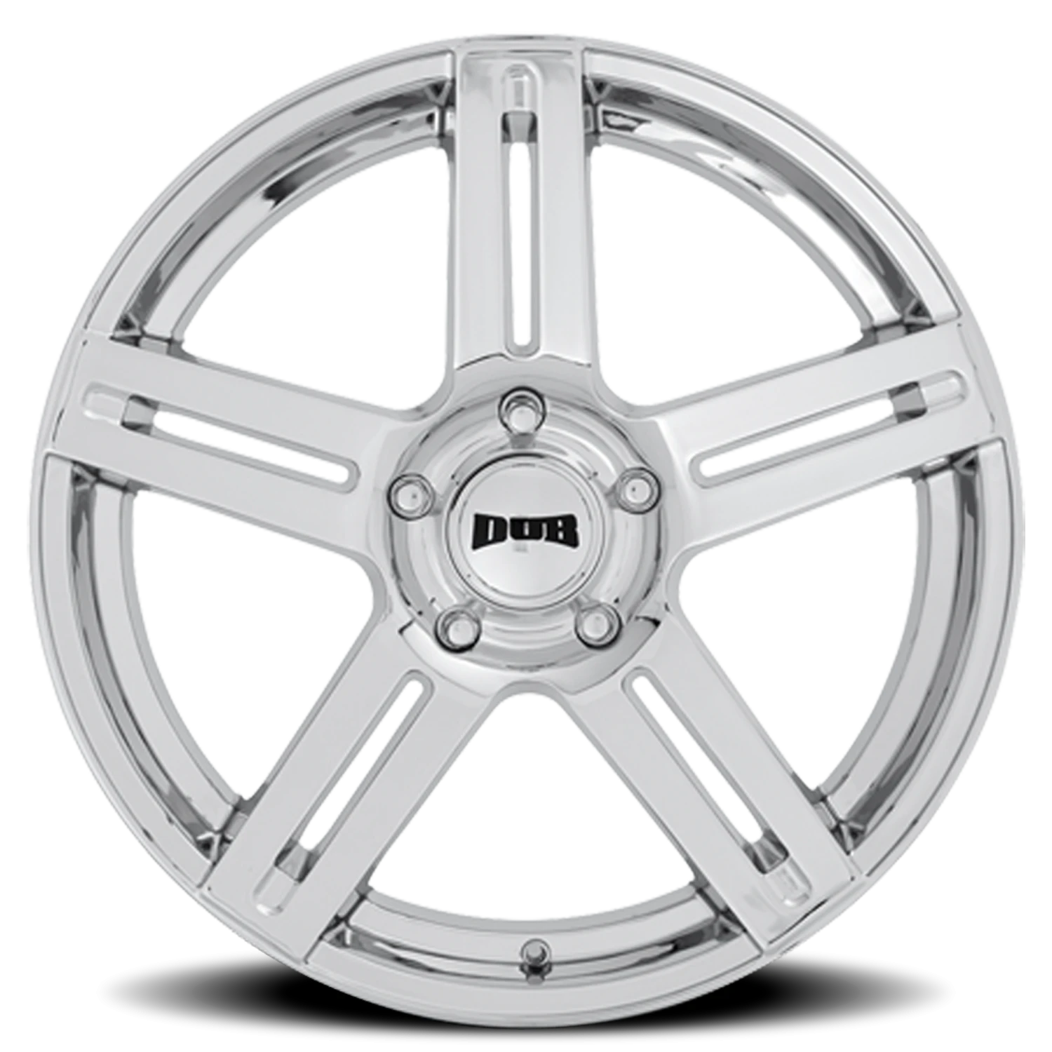 DUB ROC 22x9.5" 6x139.7mm 106.3mm CB +30mm Chrome