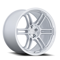 Rotiform RPS 18x10.5" 5x114.3mm 72.56mm CB +22mm Matte Silver Diamond Cut Lip