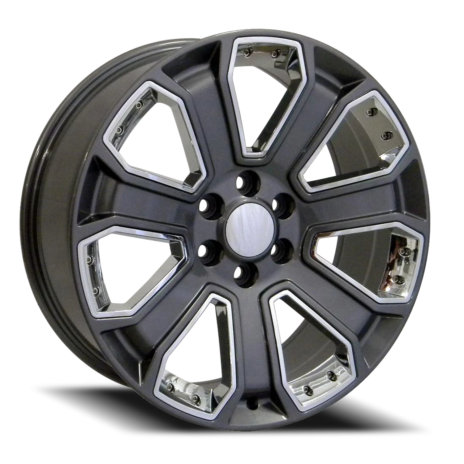 Revenge OE Designs RS-07 22x9" 6x139.7mm 78.1mm CB +31mm Gunmetal Machined Face