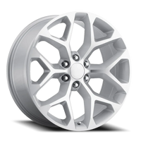 Revenge OE Designs RS-12 20x9" 6x139.7mm 78.1mm CB +27mm Silver Machined Face