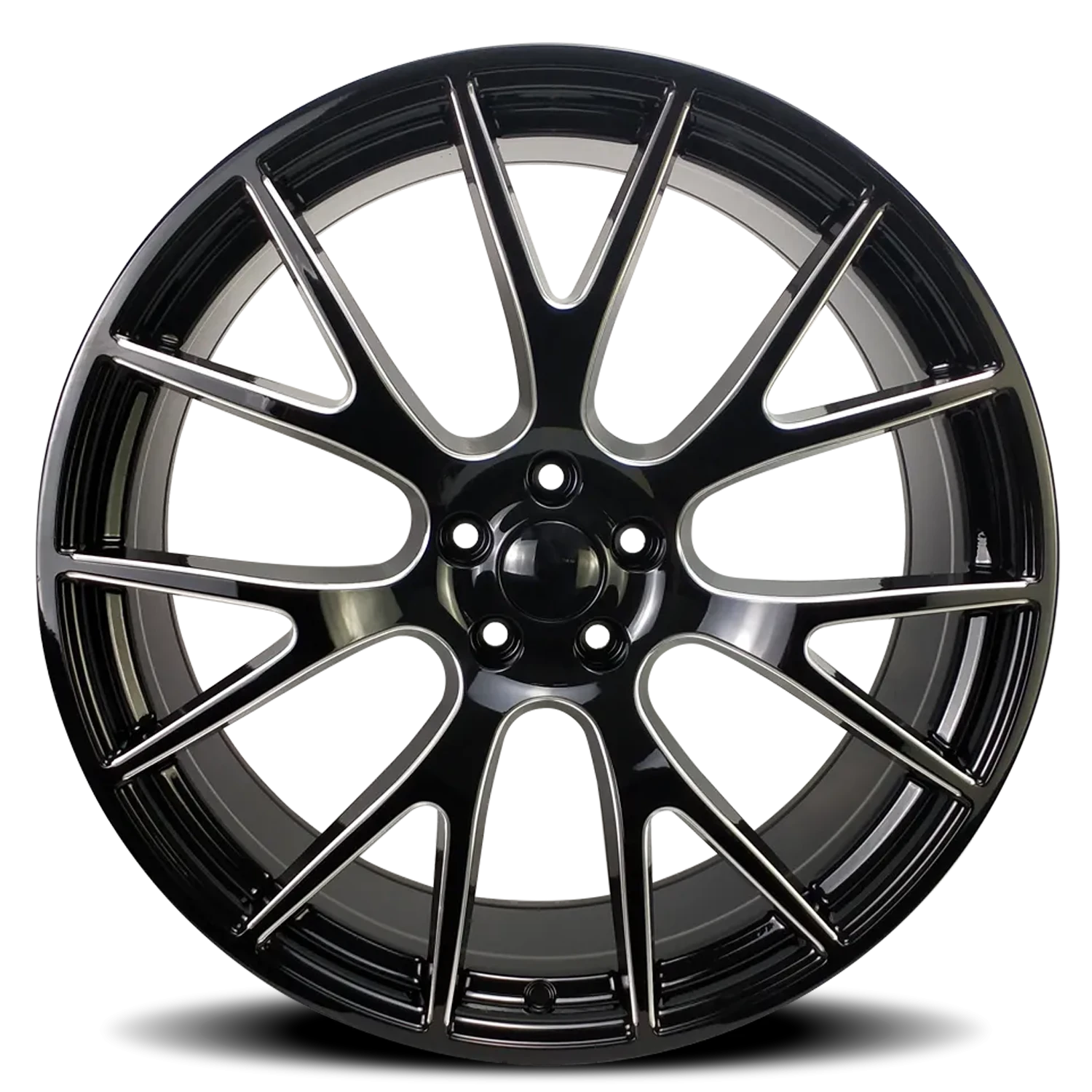 Revenge OE Designs RS-15 20x9" 5x115mm 71.5mm CB +21mm Gloss Black Milled