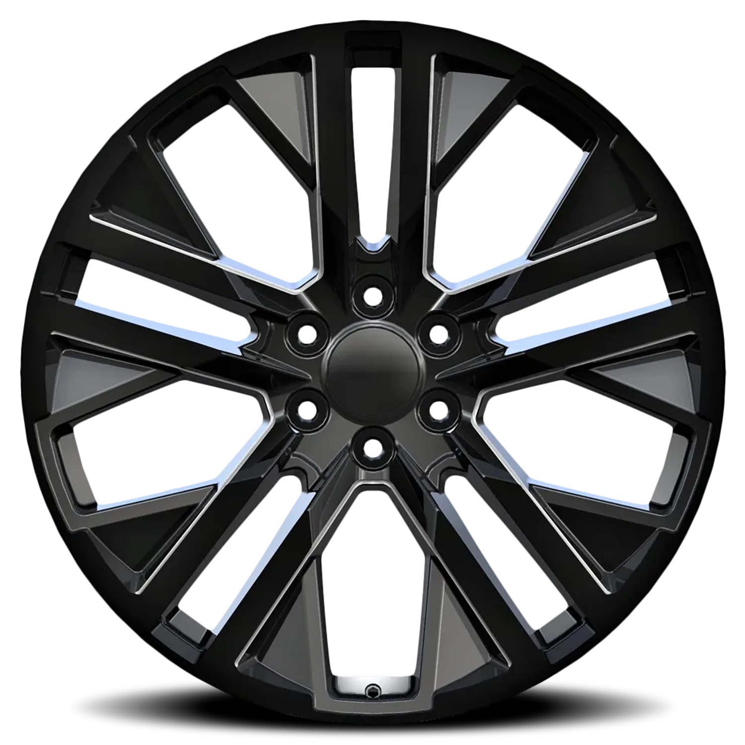 Revenge OE Designs RS-38 26x10" 6x139.7mm 78.1mm CB +31mm Gloss Black Milled