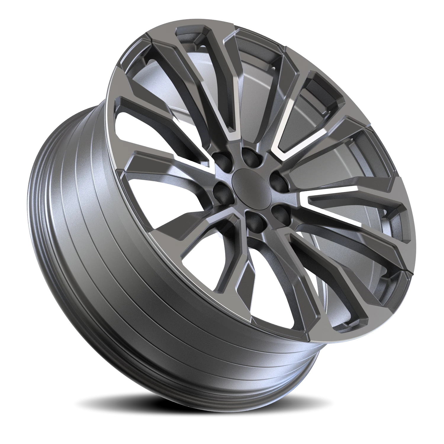 Revenge OE Designs RS-40 22x9" 6x139.7mm 78.1mm CB +31mm Gunmetal Machined Face