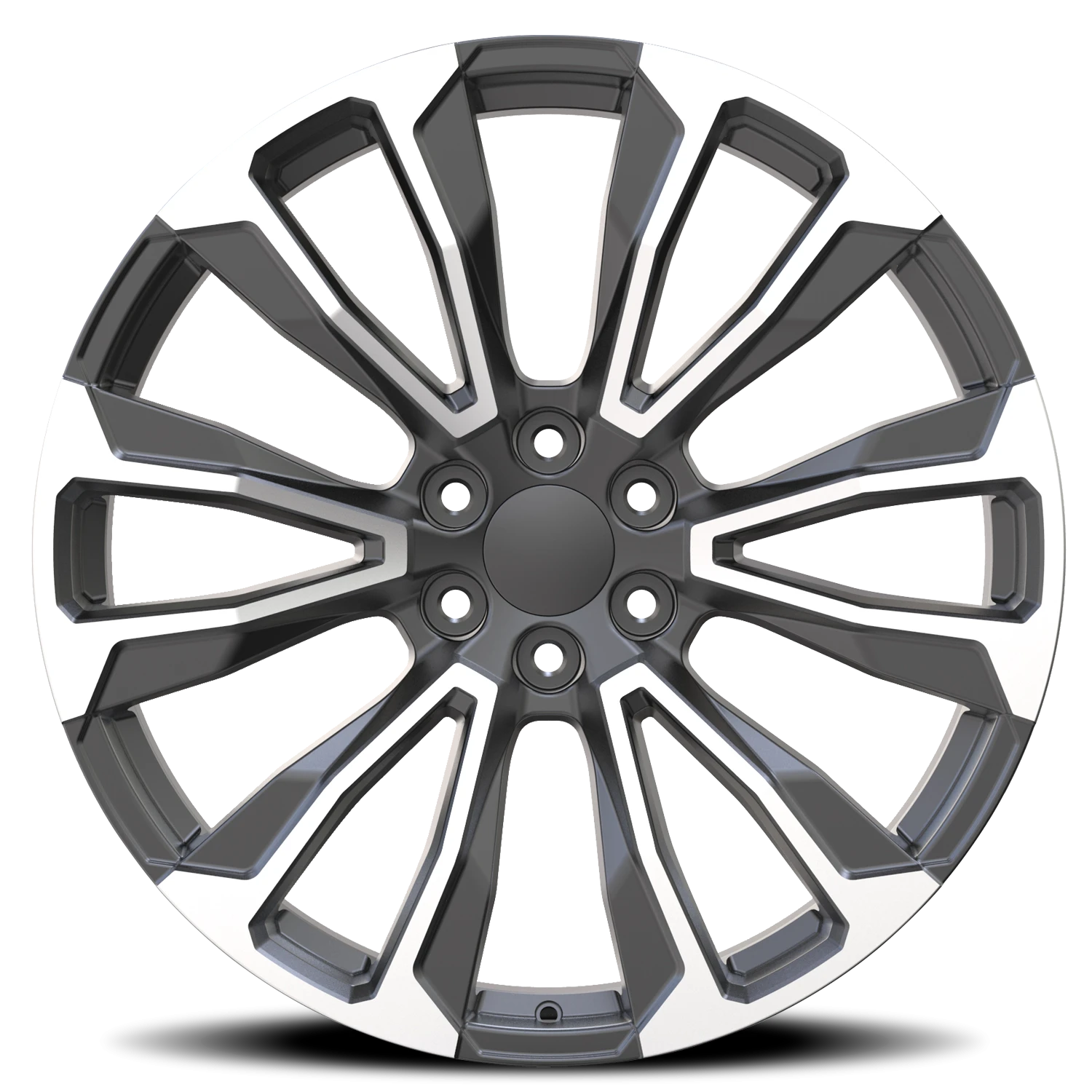 Revenge OE Designs RS-40 22x9" 6x139.7mm 78.1mm CB +31mm Gunmetal Machined Face