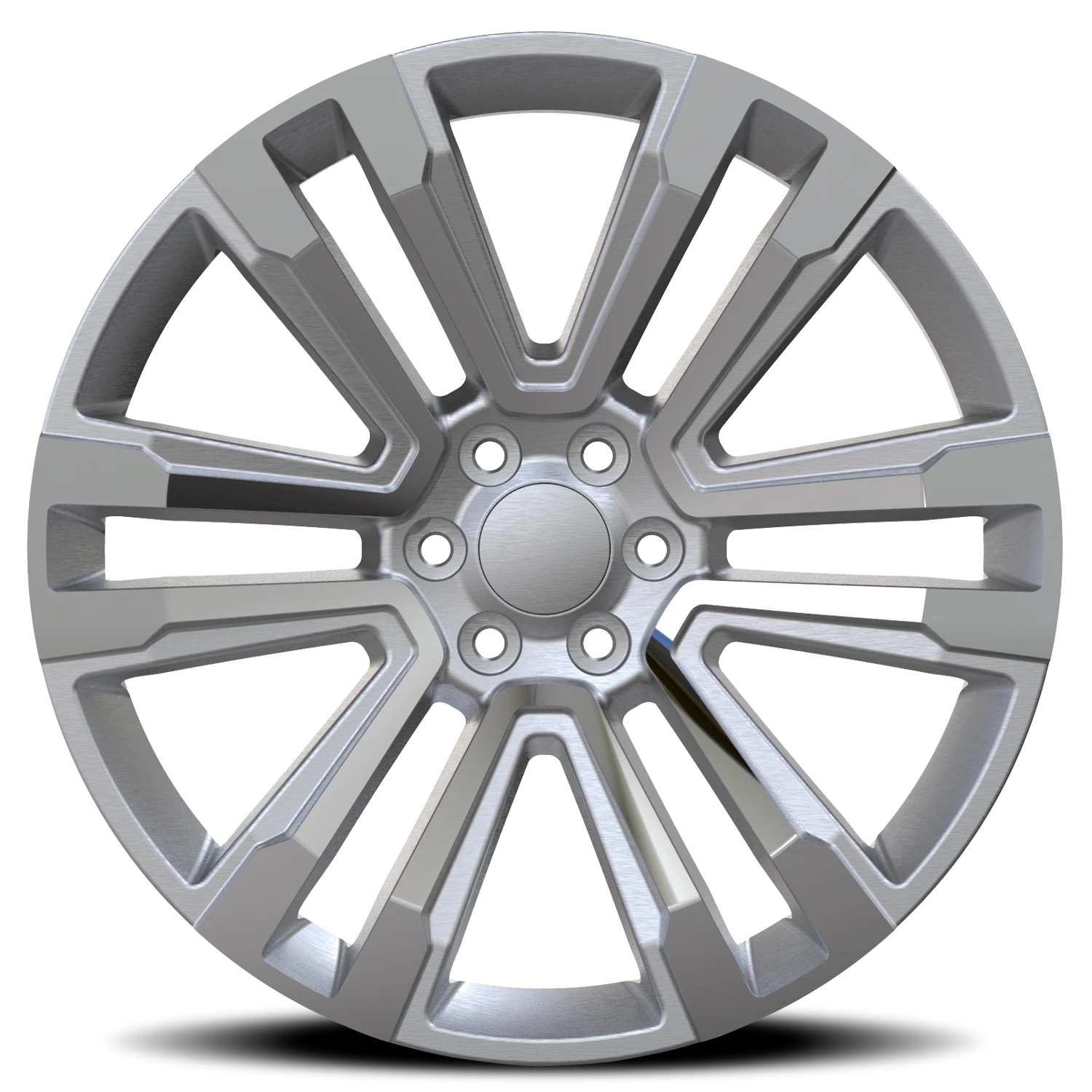 Revenge OE Designs RS-72 22x9" 6x139.7mm 78.1mm CB +31mm Silver Machined Face