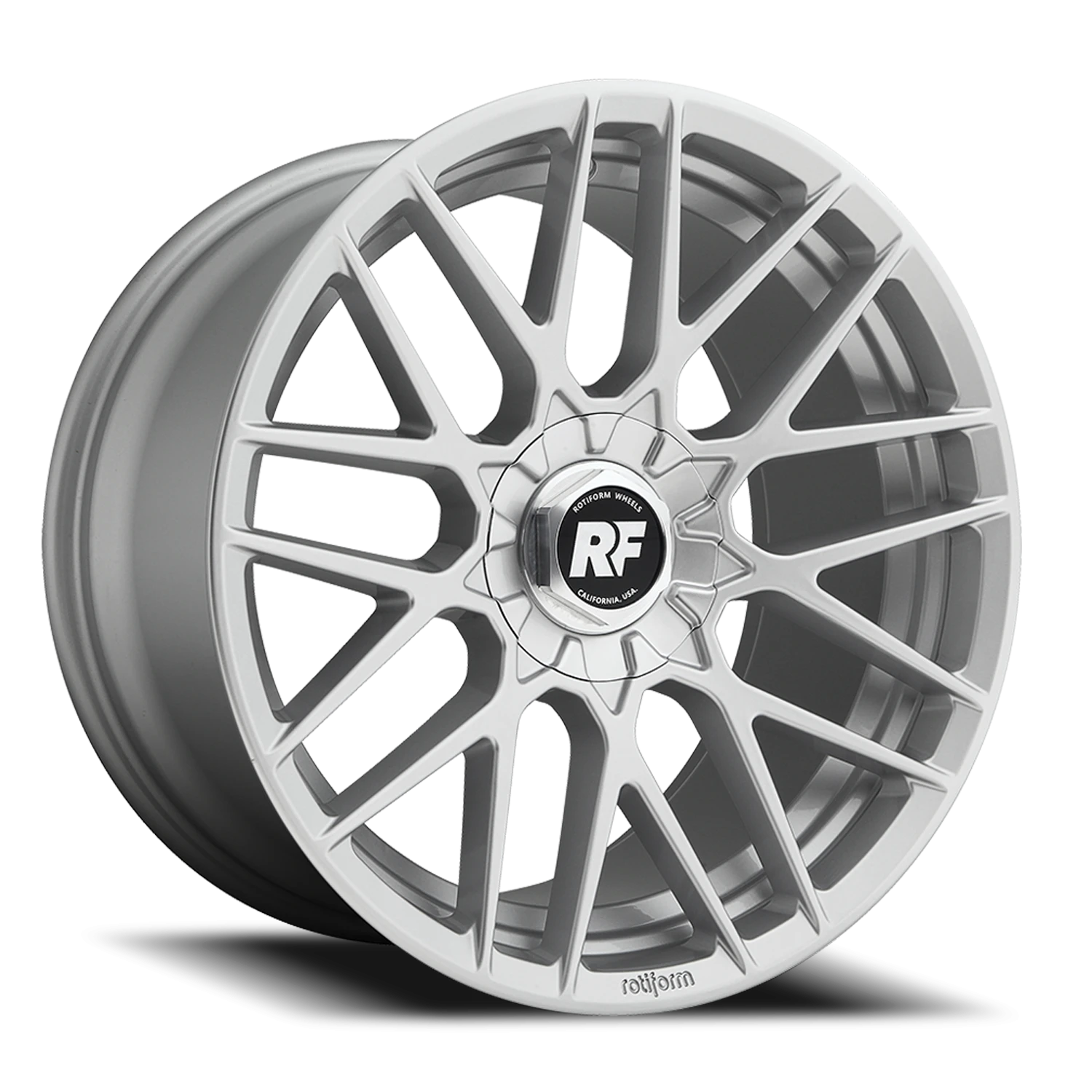 Rotiform RSE 19x8.5" 5x100mm 66.6mm CB +35mm Gloss Silver