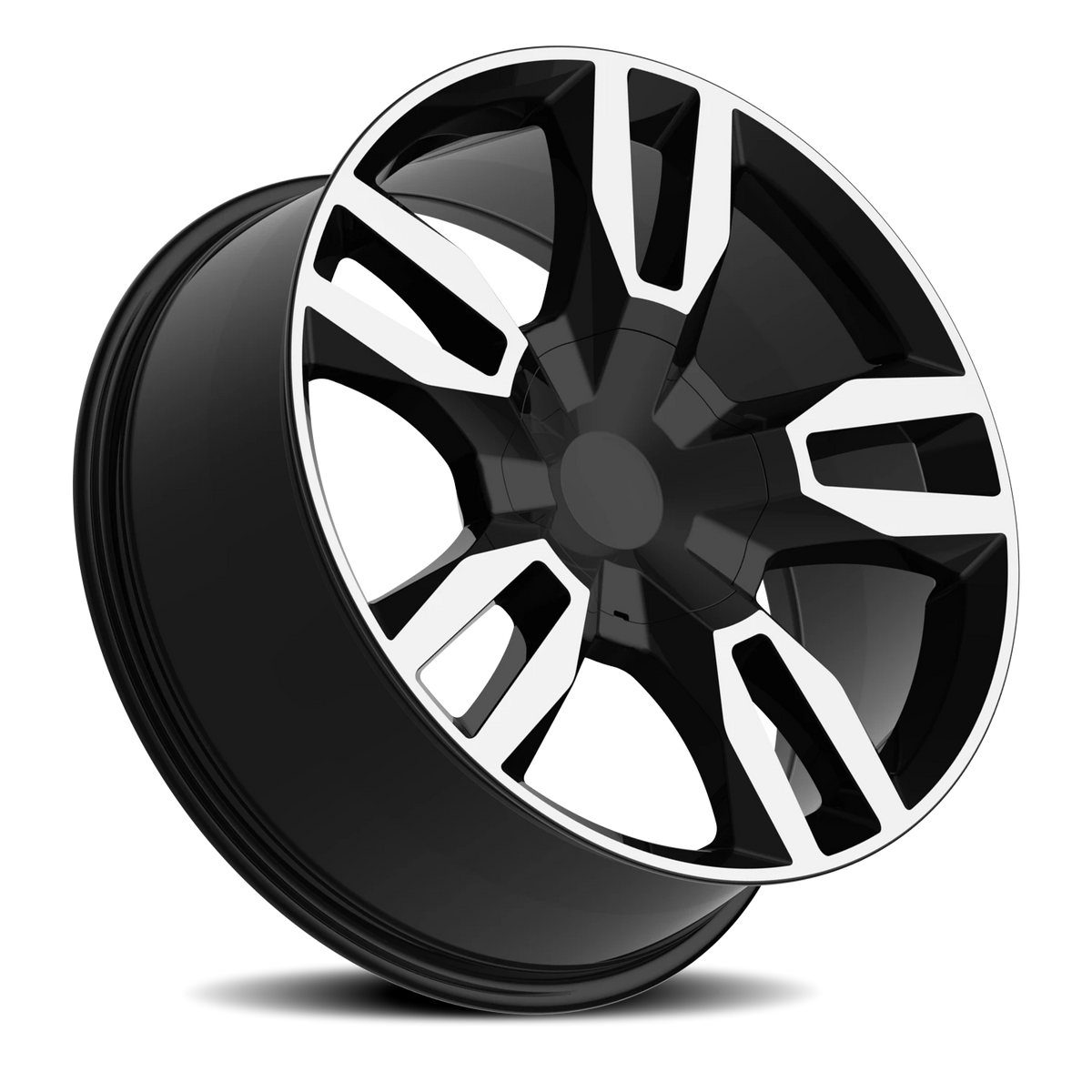 Replica Alloys RST 22x9 +24 6x139.7mm 78.1mm Gloss Black Machined Face