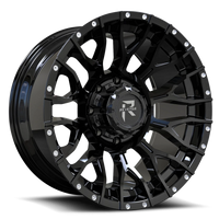 Revenge Offroad RV201 20x9" 5x127mm 87.1mm CB 0mm Satin Black Rivets