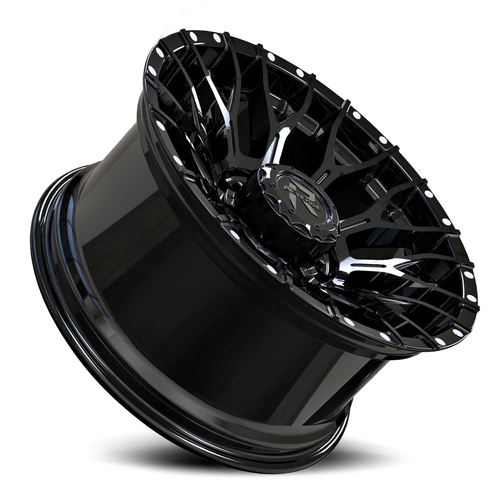 Revenge Offroad RV201 20x10" 5x127mm 87.1mm CB -19mm Satin Black Rivets