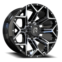 Revenge Offroad RV202 20x9" 5x139.7mm 110mm CB 0mm Black Machined