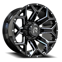 Revenge Offroad RV202 20x10" 8x170mm 125.2mm CB -19mm Black Milled