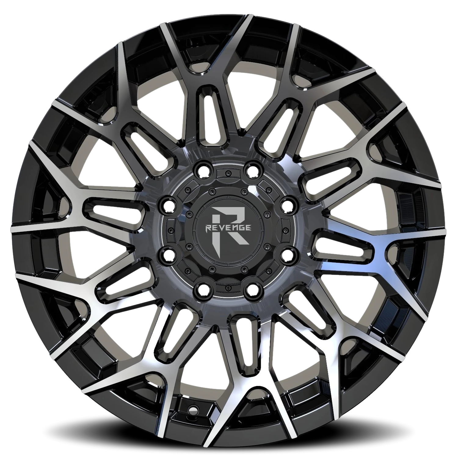 Revenge Offroad RV203 20x10" 8x170mm 125.2mm CB -19mm Black Machined
