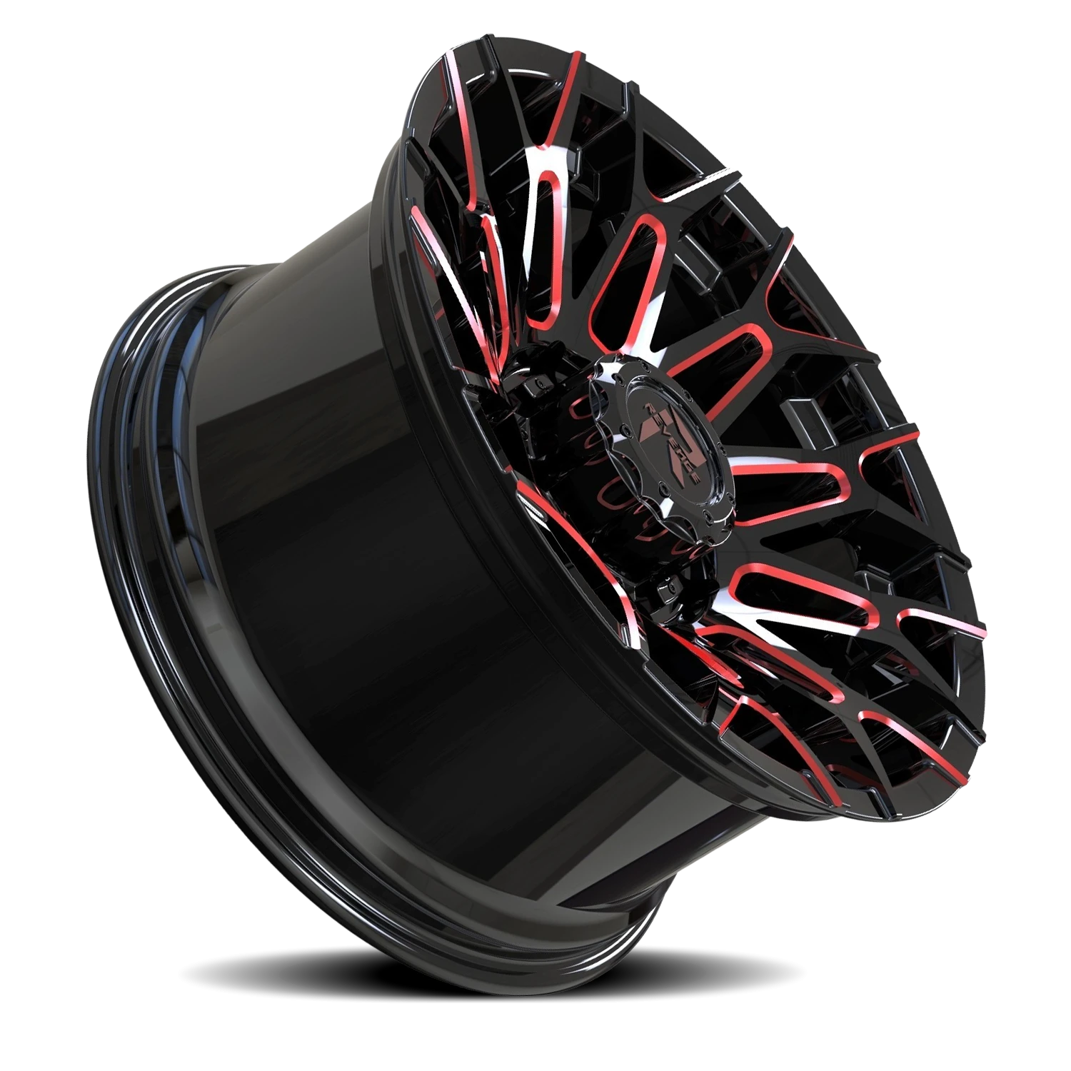 Revenge Offroad RV203 20x10" 8x170mm 125.2mm CB -19mm Black Red Milled