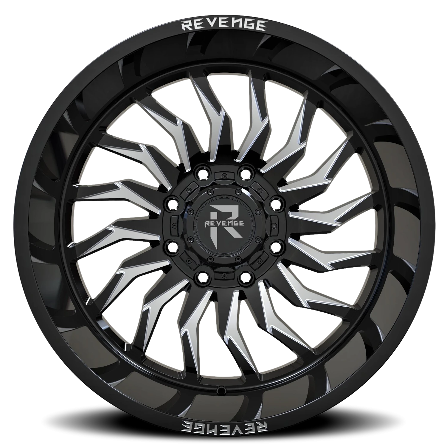 Revenge Offroad RV204 20x9" 8x165.1mm 125.2mm CB 0mm Black Milled