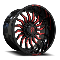 Revenge Offroad RV204 20x9" 6x135mm 108mm CB 0mm Black Red Milled