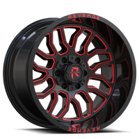Revenge Offroad RV205 20x12" 8x170mm 125.2mm CB -44mm Black Red Milled