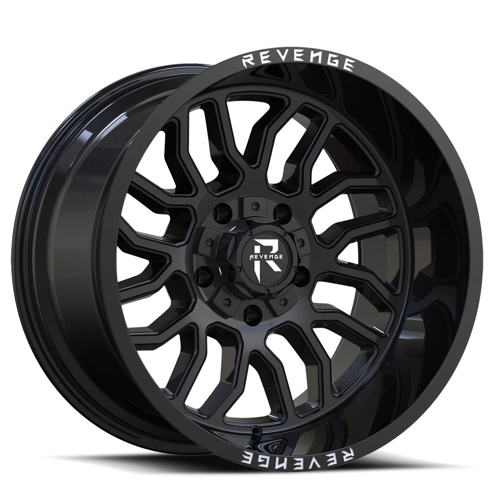 Revenge Offroad RV205 22x12" 8x165.1mm 125.2mm CB -44mm Gloss Black