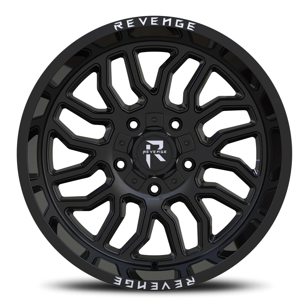 Revenge Offroad RV205 22x12" 8x165.1mm 125.2mm CB -44mm Gloss Black
