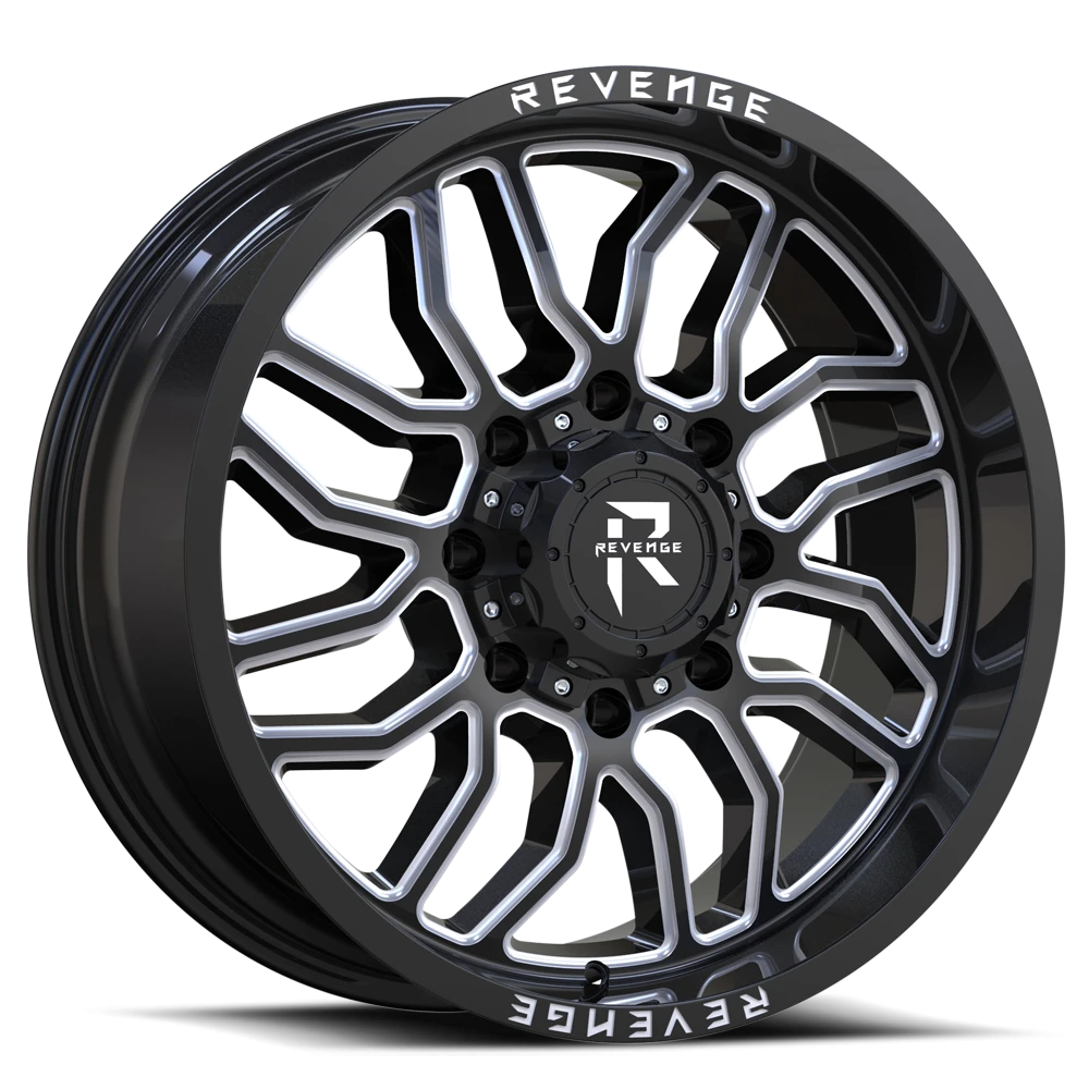 Revenge Offroad RV205 20x9" 8x170mm 125.2mm CB 0mm Black Milled
