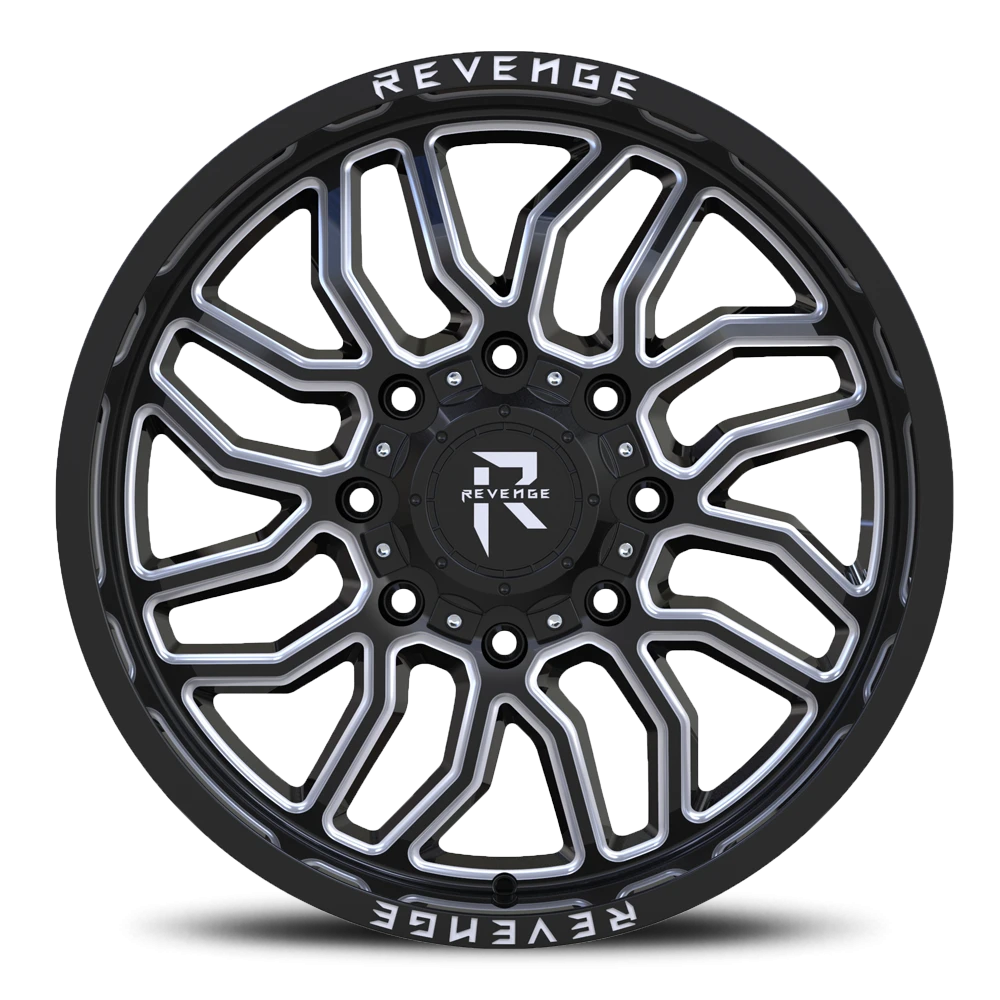 Revenge Offroad RV205 20x9" 8x170mm 125.2mm CB 0mm Black Milled