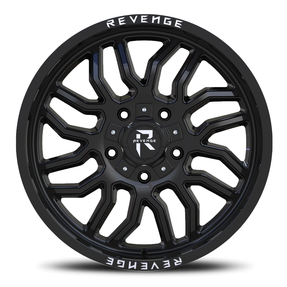 Revenge Offroad RV205 20x9" 8x165.1mm 125.2mm CB +12mm Gloss Black