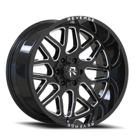 Revenge Offroad RV206 20x12" 8x165.1mm 125.2mm CB -44mm Black Milled
