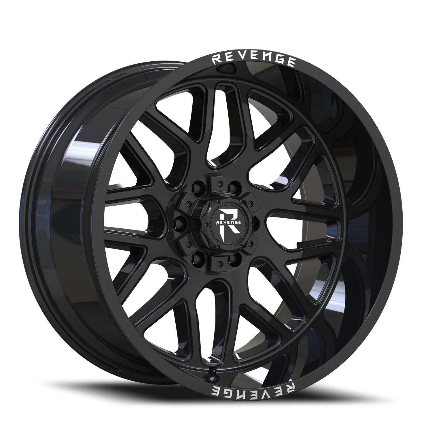 Revenge Offroad RV206 20x9" 5x127mm 87.1mm CB 0mm Gloss Black