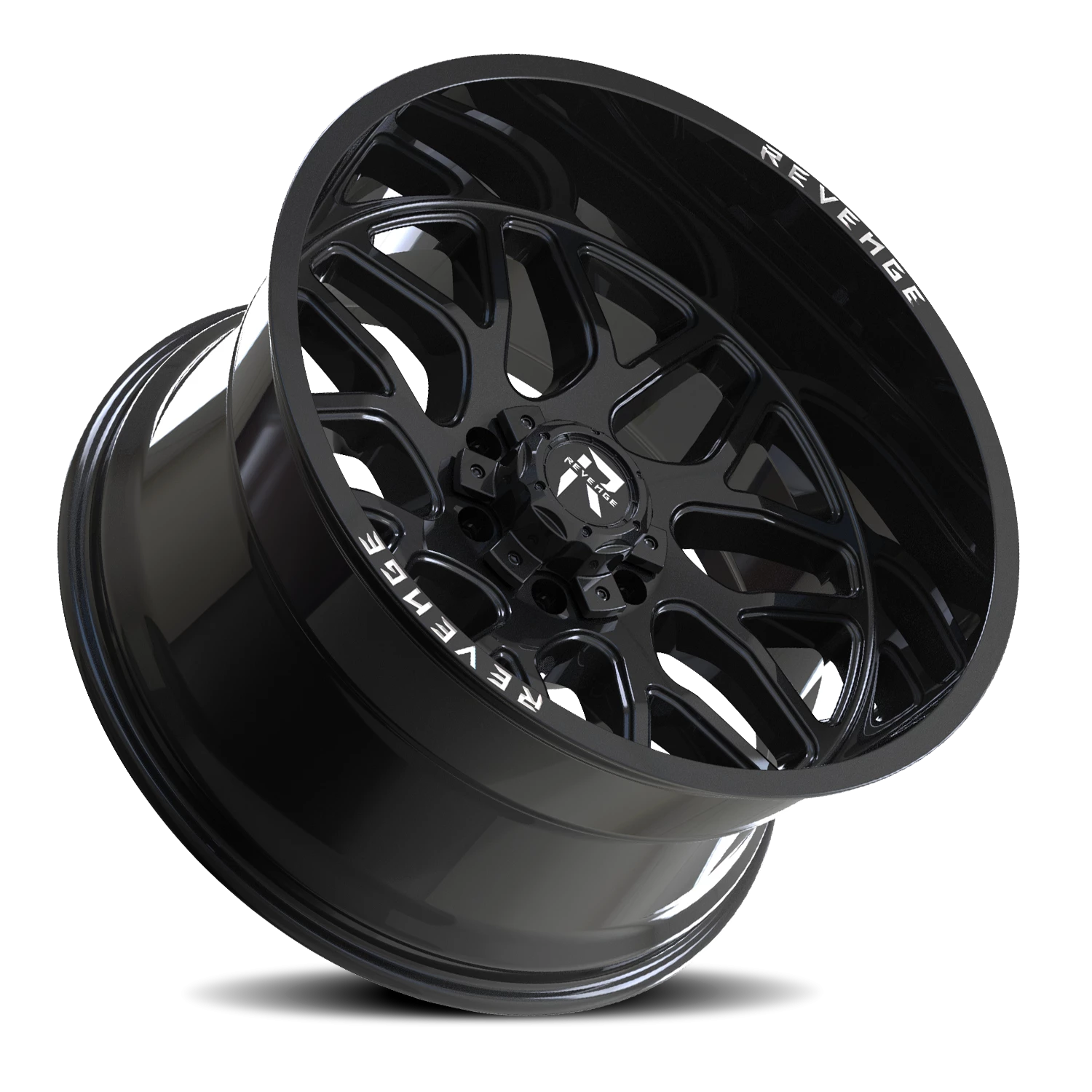 Revenge Offroad RV206 20x10" 8x180mm 125.2mm CB -19mm Gloss Black