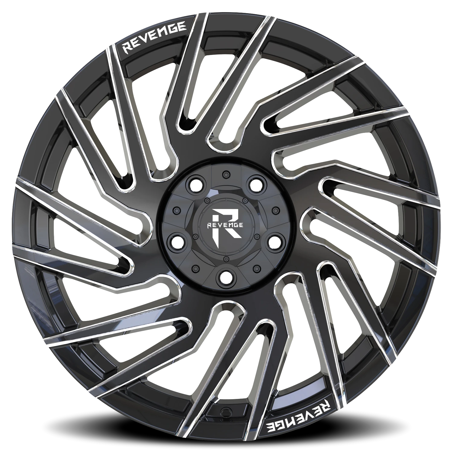 Revenge Offroad RV207 22x10" 5x127mm 87.1mm CB -19mm Black Milled