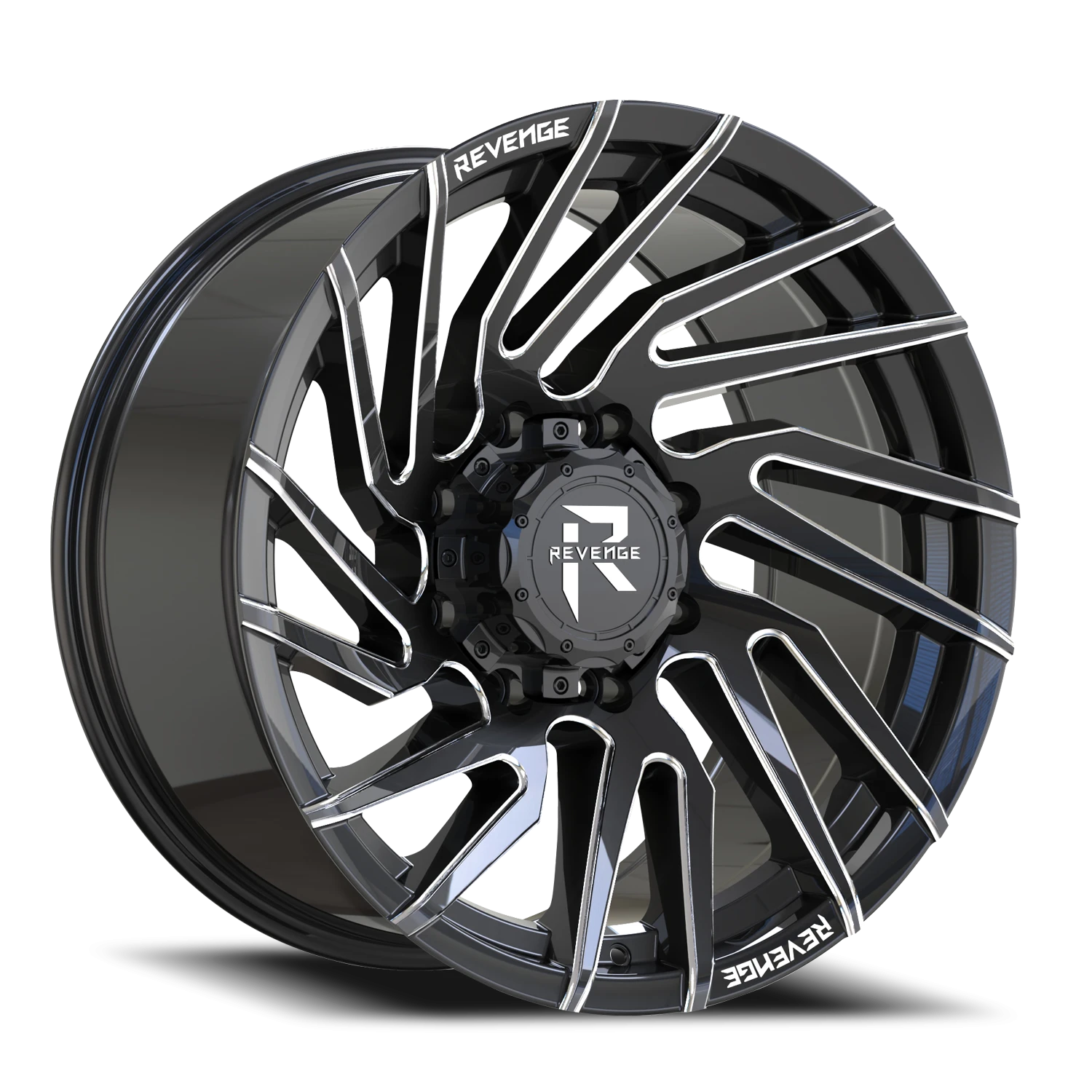 Revenge Offroad RV207 20x10" 8x170mm 125.2mm CB -19mm Black Milled