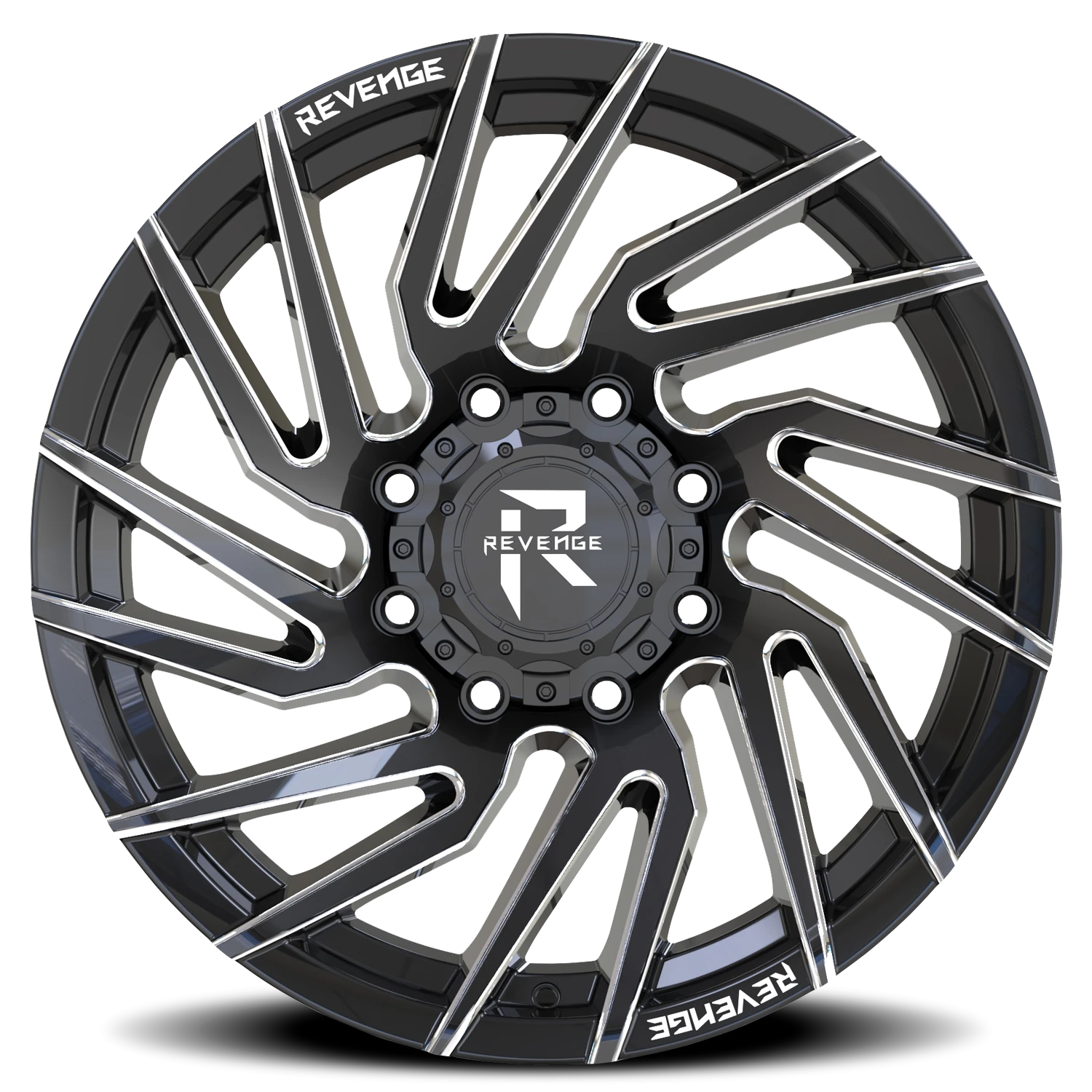 Revenge Offroad RV207 20x9" 8x165.1mm 125.2mm CB 0mm Black Milled