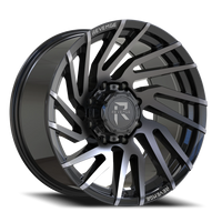 Revenge Offroad RV207 20x10" 8x165.1mm 125.2mm CB -19mm Gloss Black Machined Titanium Double Dark Tint