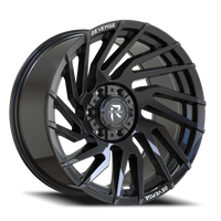 Revenge Offroad RV207 20x10" 6x135mm 106.1mm CB -19mm Gloss Black Rivets