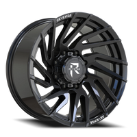 Revenge Offroad RV207 20x9" 8x180mm 125.2mm CB 0mm Gloss Black Rivets