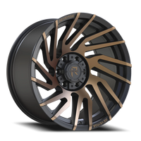 Revenge Offroad RV207 22x10" 6x135mm 106.1mm CB -19mm Satin Bronze Bronze Machined-Double Dark Tint