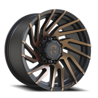 Revenge Offroad RV207 22x10" 8x180mm 125.2mm CB -19mm Satin Bronze Bronze Machined-Double Dark Tint