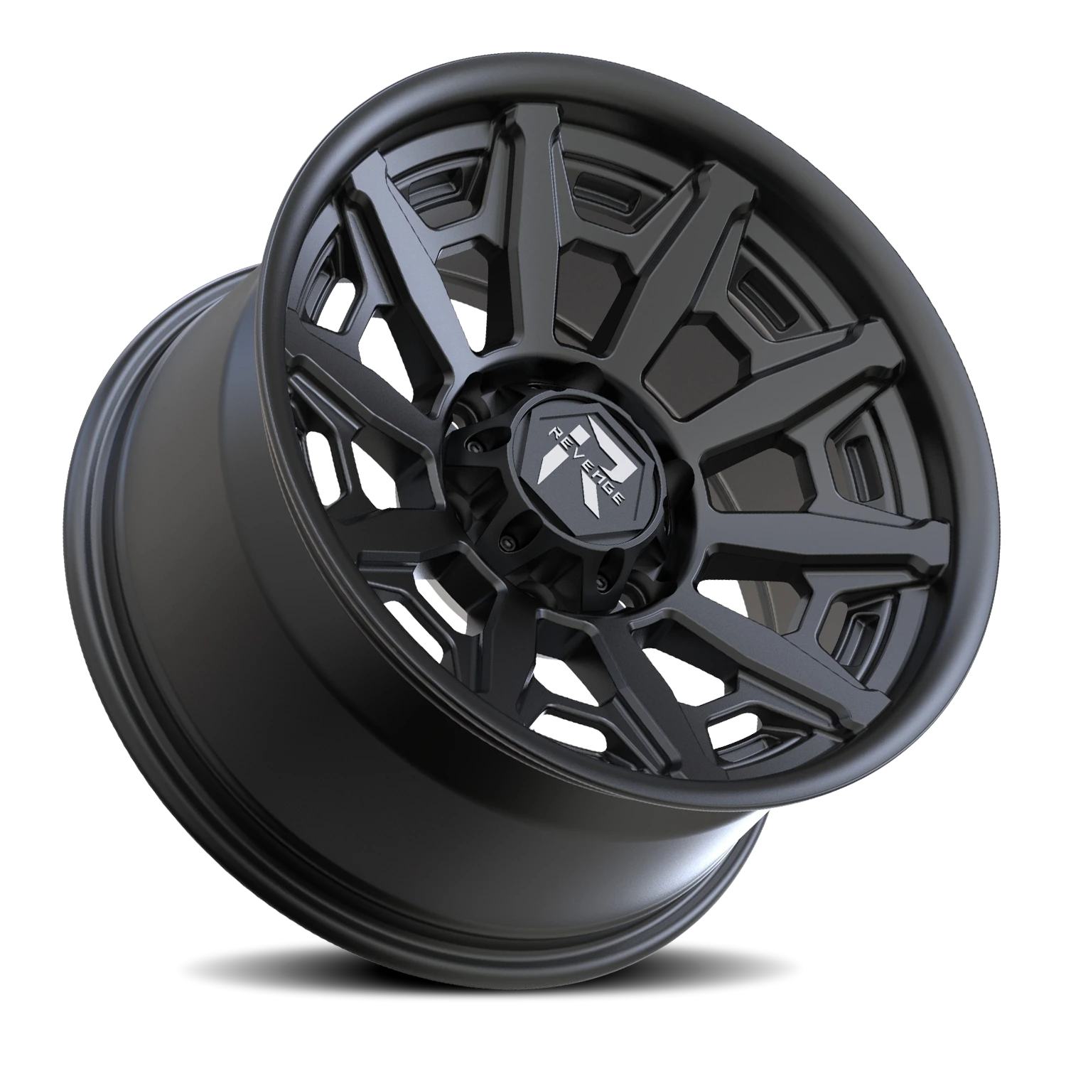 Revenge Offroad RV304 17x9" 5x127mm 78.1mm CB -12mm Satin Black