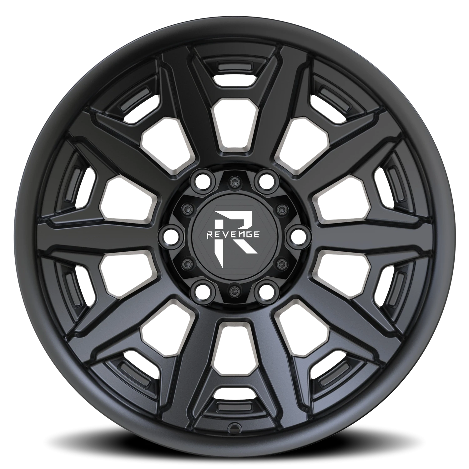 Revenge Offroad RV304 17x9" 5x127mm 78.1mm CB -12mm Satin Black