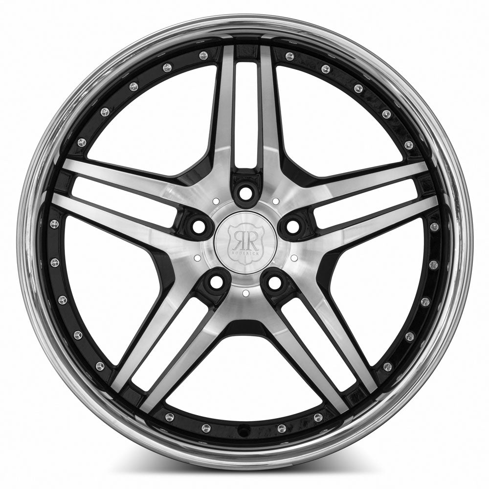 MRR RW2 20x8.5 25-45 mm 66.6 - 74.1mm Black w/ Stainless Lip