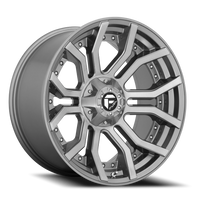 Fuel Rage Platinum 22x10 -18 6x135mm 106.1mm Brushed Gunmetal Tinted Clear