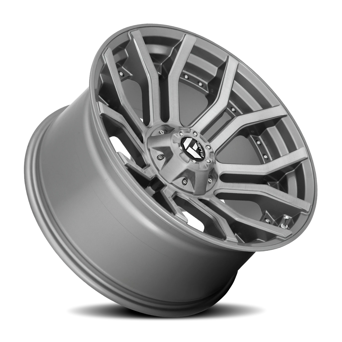 Fuel Rage Platinum 22x10 -18 6x135mm 106.1mm Brushed Gunmetal Tinted Clear
