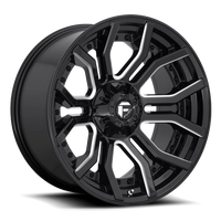 Fuel Rage 20x9" 6x135mm 106.1mm CB +1mm Gloss Black Milled