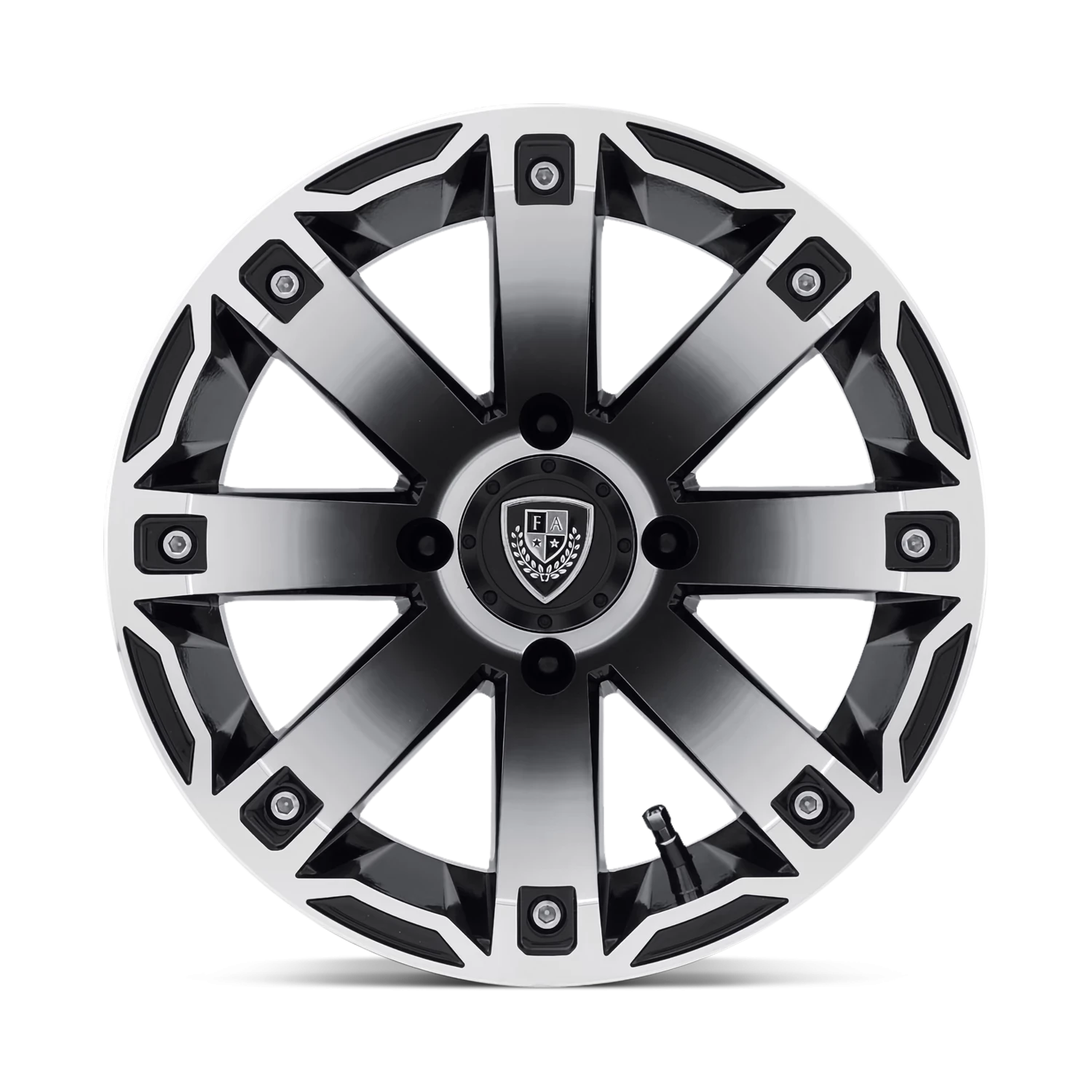 Fairway Alloys Rage 12x7" 4x101.6mm 70.7mm CB -47mm Matte Black Machined