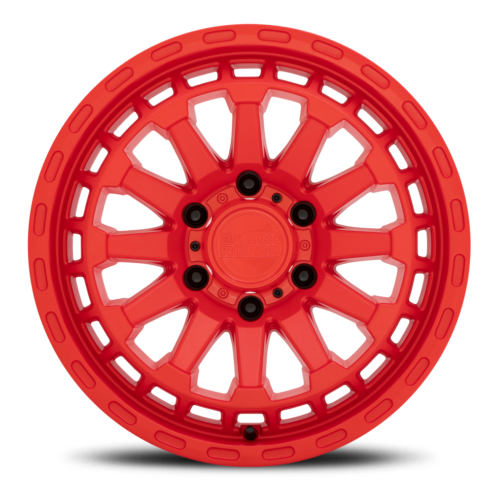 Black Rhino Raid 20x9.5" 6x139.7mm 112.1mm CB +12mm Matte Red