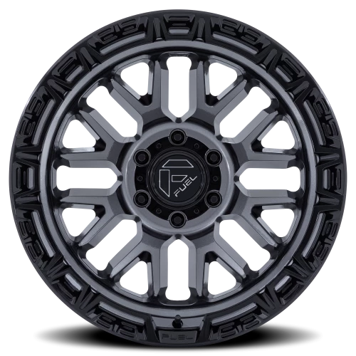 Fuel Rail 20x9" 6x139.7mm 106.1mm CB +1mm Gloss Gunmetal Gloss Black Lip