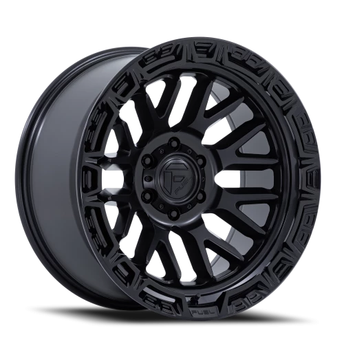 Fuel Rail 20x9" 6x139.7mm 106.1mm CB +1mm Matte Black Gloss Black Lip