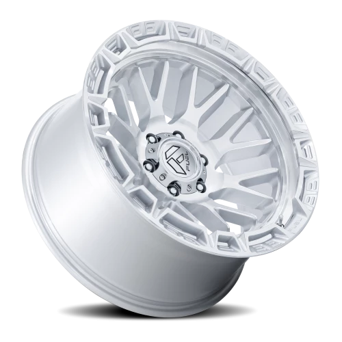 Fuel Rail 17x9" 6x139.7mm 106.1mm CB +1mm Gloss Silver Machined Face